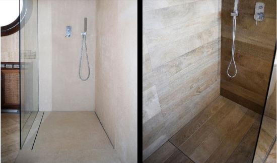 bac à douche invisible avec carrelage pour douche italienne